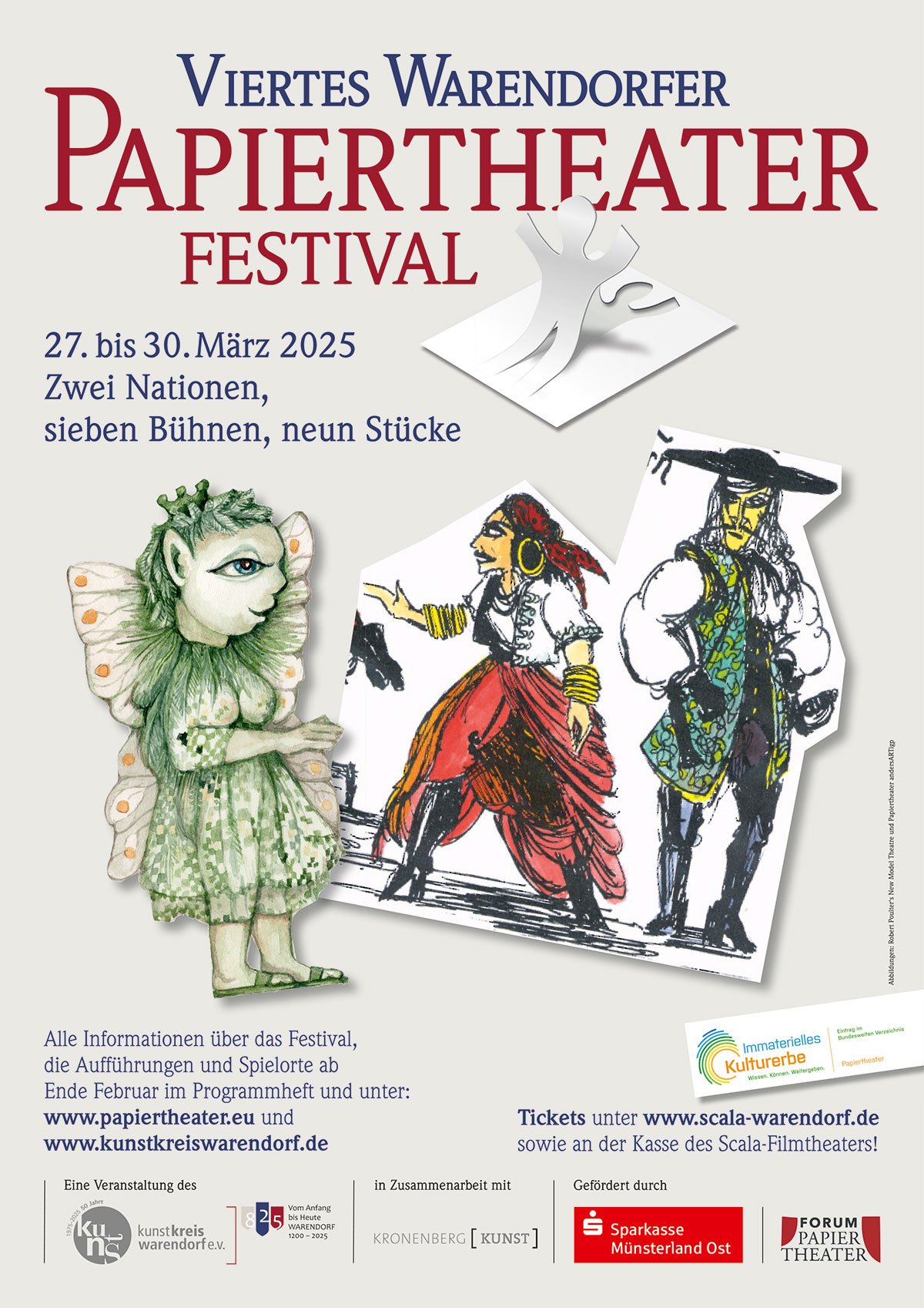 Plakat Papiertheater-Festival 2025